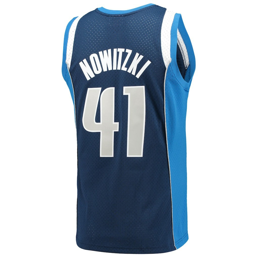 Navy Dirk Nowitzki Dallas Mavericks 2011/12 Hardwood Classics Swingman Jersey sale | NBA