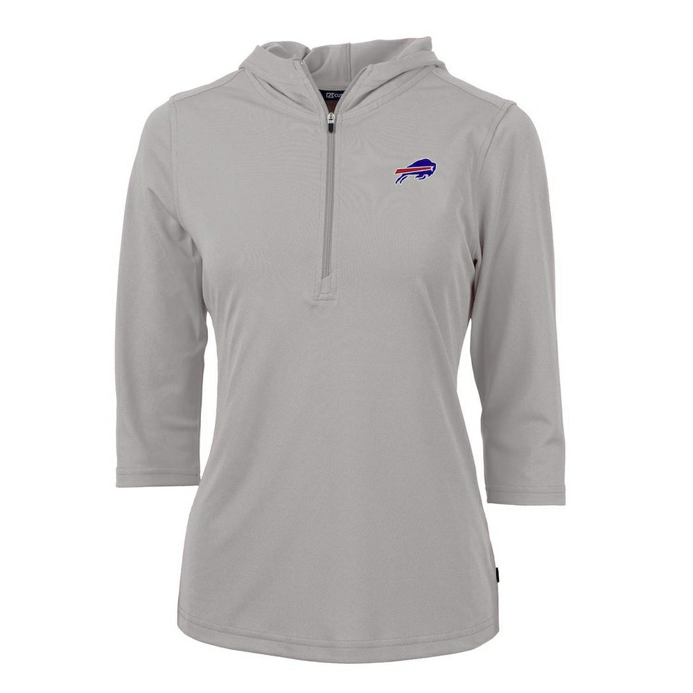 Buffalo Bills Cutter & Buck Women's Virtue Eco Pique Half-Zip 3/4 Sleeve Pullover Hoodie | NFL Near me