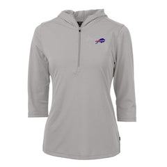 Buffalo Bills Cutter & Buck Women's Virtue Eco Pique Half-Zip 3/4 Sleeve Pullover Hoodie | NFL Near me
