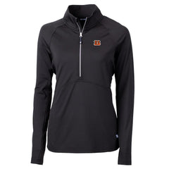 Cincinnati Bengals Cutter & Buck Women's Adapt Eco Knit Half-Zip Pullover Jacket | NFL Sale
