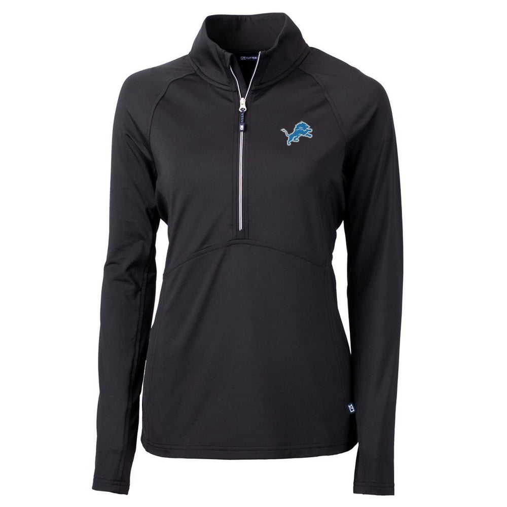 Detroit Lions Cutter & Buck Women's Adapt Eco Knit Half-Zip Pullover Jacket | NFL Hot