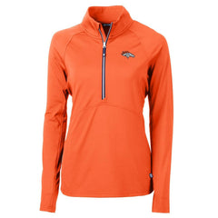 Denver Broncos Cutter & Buck Women's Adapt Eco Knit Half-Zip Pullover Jacket | NFL Hot