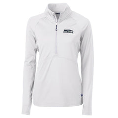 Seattle Seahawks Cutter & Buck Women's Adapt Eco Knit Half-Zip Pullover Jacket | NFL US