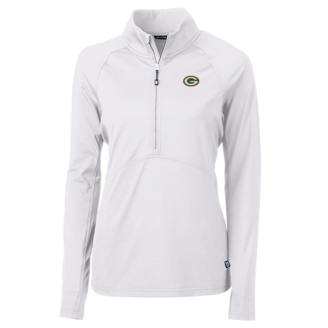 Green Bay Packers Cutter & Buck Women's Adapt Eco Knit Half-Zip Pullover Jacket | NFL Online