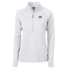 Green Bay Packers Cutter & Buck Women's Adapt Eco Knit Half-Zip Pullover Jacket | NFL Online