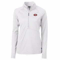 San Francisco 49ers Cutter & Buck Women's Adapt Eco Knit Half-Zip Pullover Jacket | NFL Sale