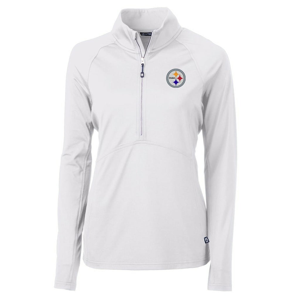 Pittsburgh Steelers Cutter & Buck Women's Adapt Eco Knit Half-Zip Pullover Jacket | NFL Hot
