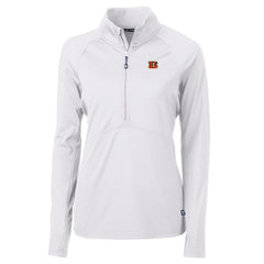 Cincinnati Bengals Cutter & Buck Women's Adapt Eco Knit Half-Zip Pullover Jacket | NFL Near me