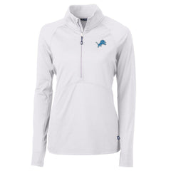 Detroit Lions Cutter & Buck Women's Adapt Eco Knit Half-Zip Pullover Jacket | NFL Discount