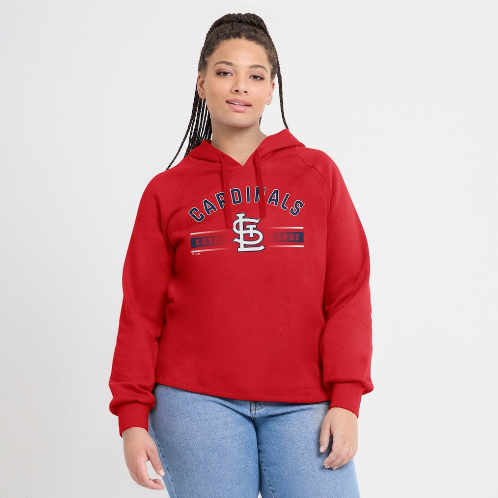 St. Louis Cardinals Fanatics Women's Perfect Play Raglan Pullover Hoodie - MLB Hoodies