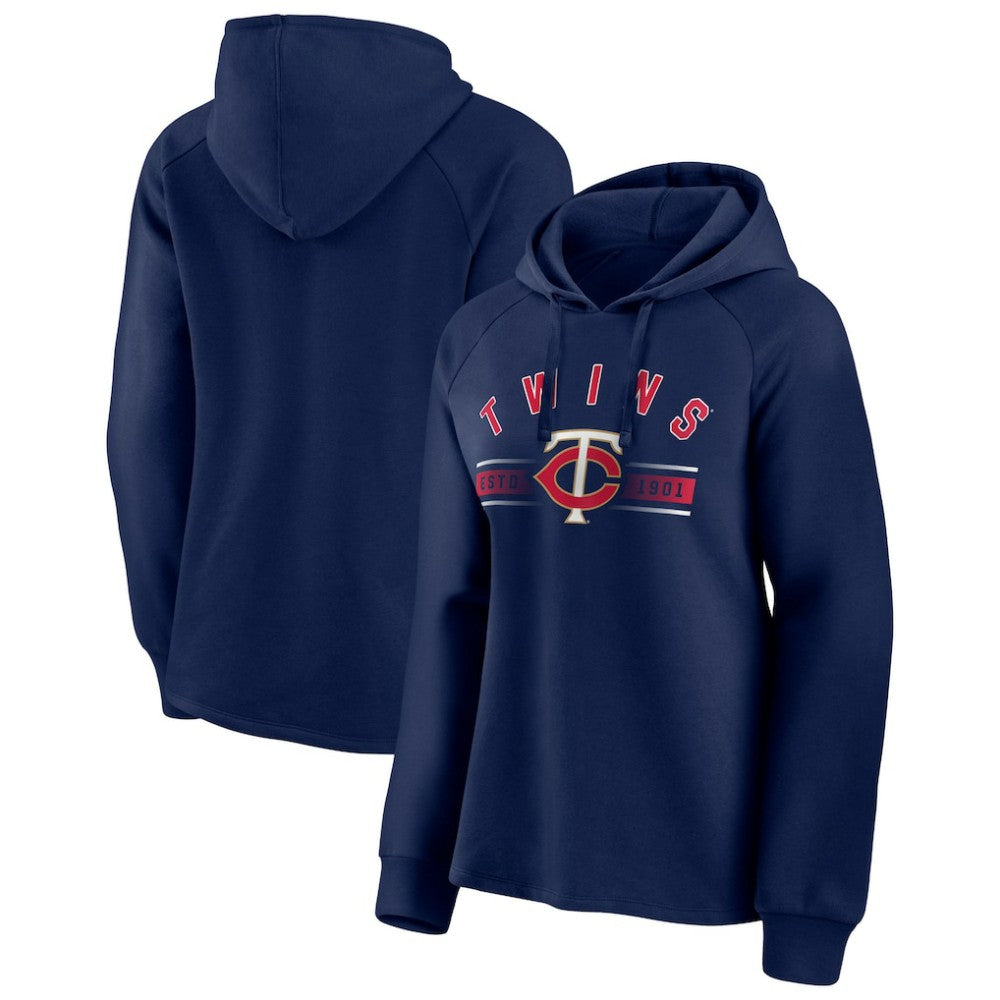 Minnesota Twins Fanatics Women's Perfect Play Raglan Pullover Hoodie - MLB Hoodies