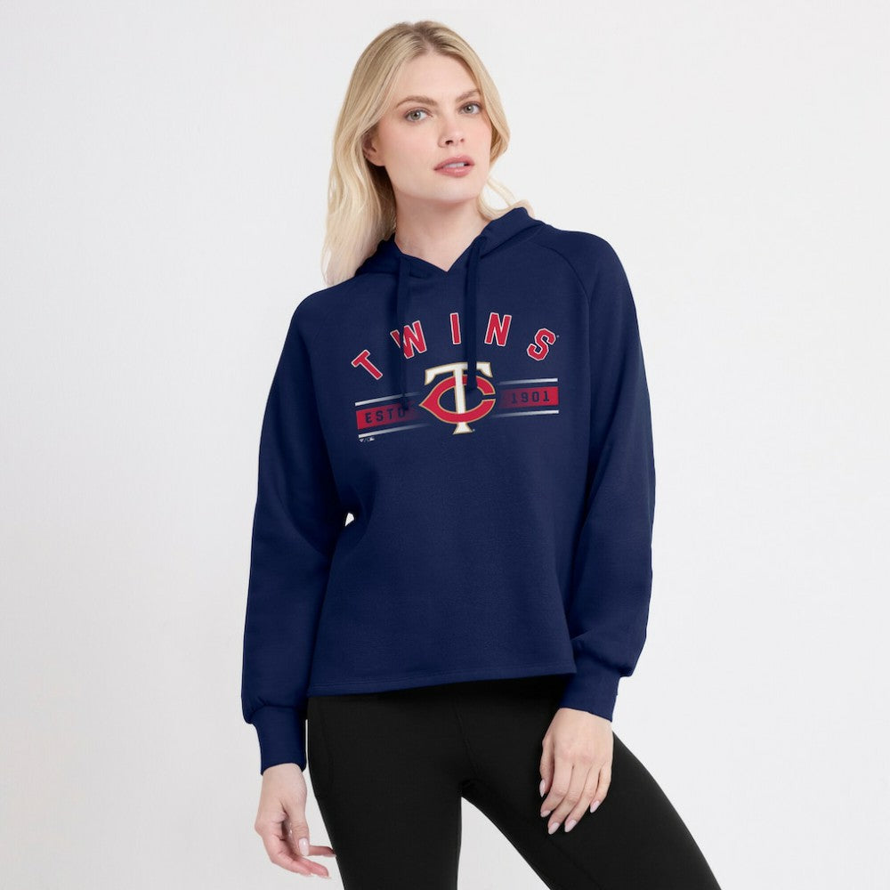 Minnesota Twins Fanatics Women's Perfect Play Raglan Pullover Hoodie - MLB Hoodies