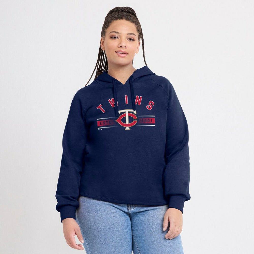 Minnesota Twins Fanatics Women's Perfect Play Raglan Pullover Hoodie - MLB Hoodies
