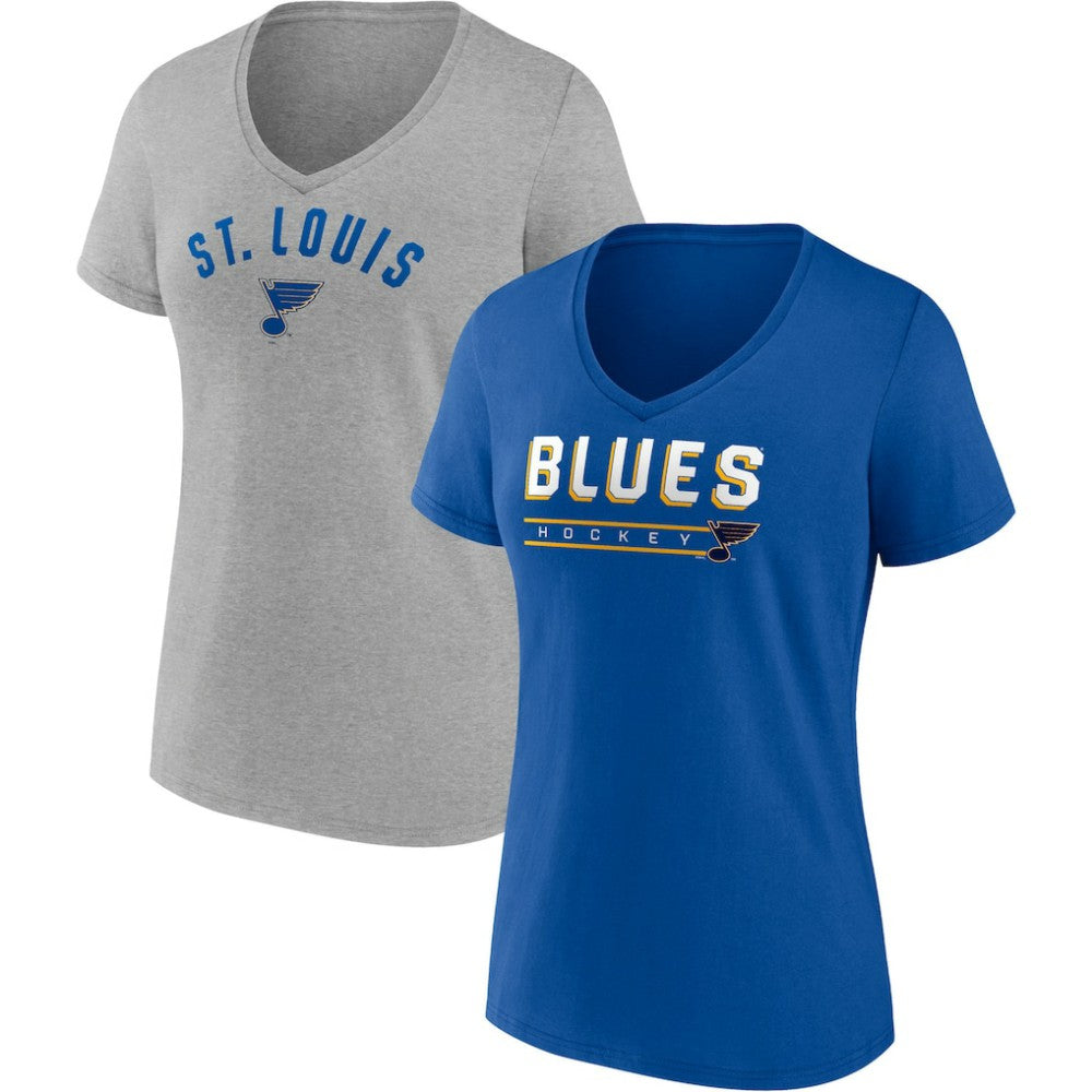 St. Louis Blues Fanatics Women's Parent 2-Pack V-Neck T-Shirt Set -  NHL T-shirts