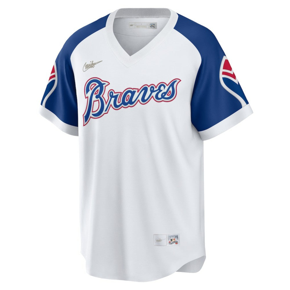 Hank Aaron Atlanta Braves Nike Home Cooperstown Collection Player Jersey - MLB Jerseys