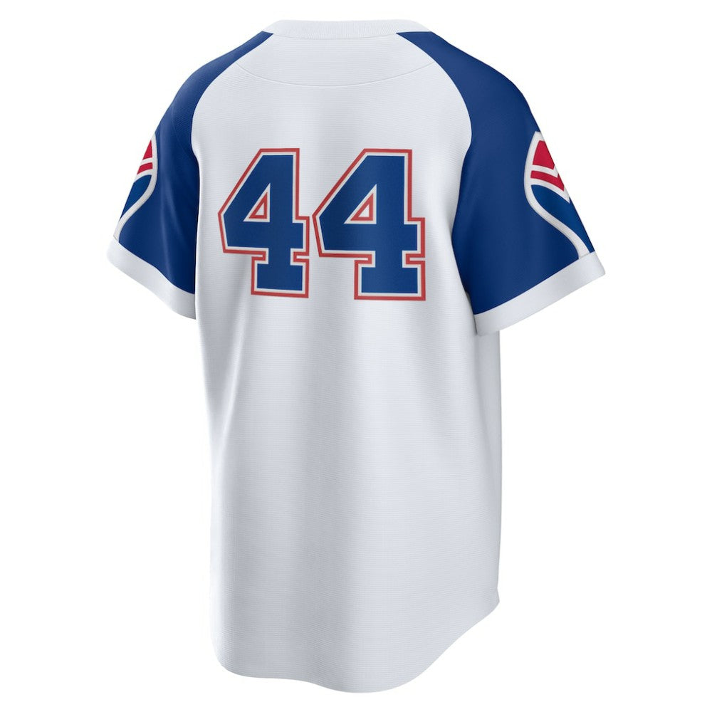 Hank Aaron Atlanta Braves Nike Home Cooperstown Collection Player Jersey - MLB Jerseys