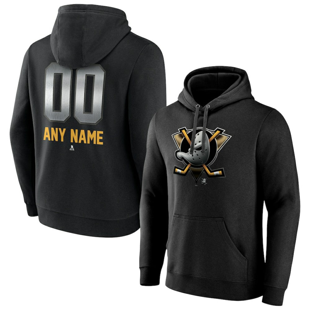 Anaheim Ducks Personalized Midnight Mascot Logo Pullover Hoodie -  NHL Hoodies