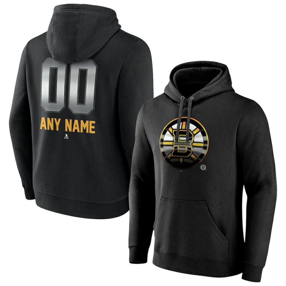 Boston Bruins Personalized Midnight Mascot Logo Pullover Hoodie -  NHL Hoodies