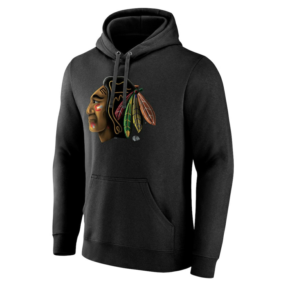 Chicago Blackhawks Personalized Midnight Mascot Logo Pullover Hoodie -  NHL Hoodies