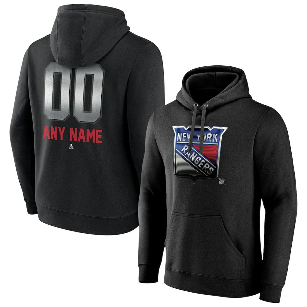 New York Rangers Personalized Midnight Mascot Logo Pullover Hoodie -  NHL Hoodies
