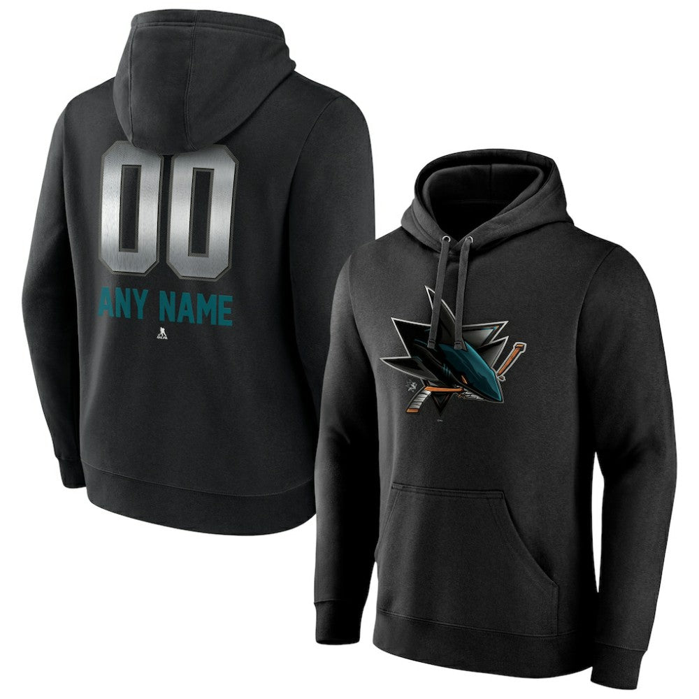 San Jose Sharks Personalized Midnight Mascot Logo Pullover Hoodie -  NHL Hoodies