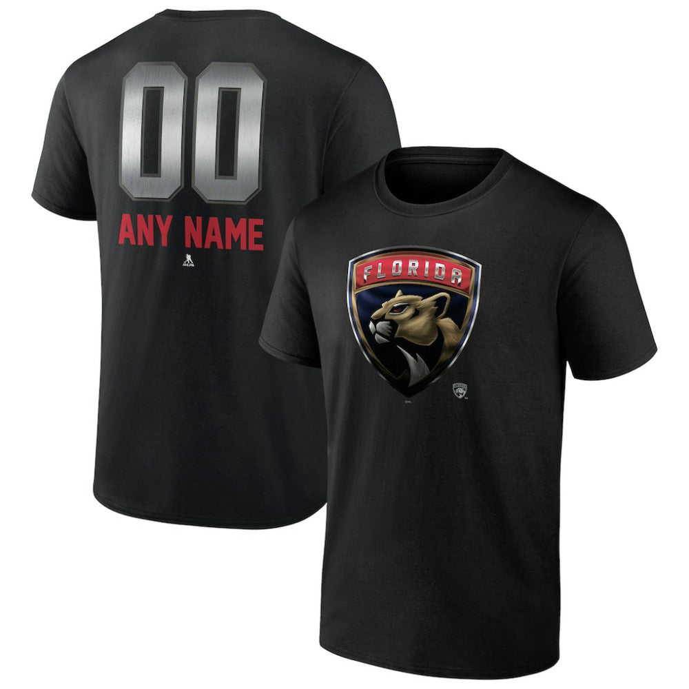 Florida Panthers Personalized Midnight Mascot Logo T-Shirt -  NHL T-shirts