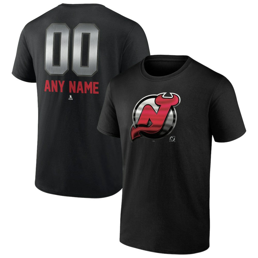 New Jersey Devils Personalized Midnight Mascot Logo T-Shirt -  NHL T-shirts