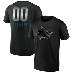 San Jose Sharks Personalized Midnight Mascot Logo T-Shirt -  NHL T-shirts