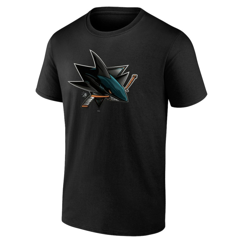 San Jose Sharks Personalized Midnight Mascot Logo T-Shirt -  NHL T-shirts