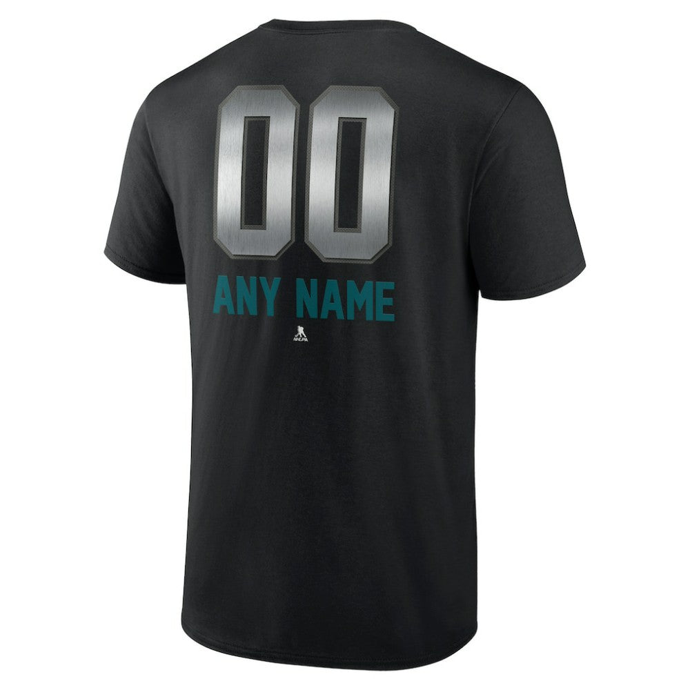 San Jose Sharks Personalized Midnight Mascot Logo T-Shirt -  NHL T-shirts