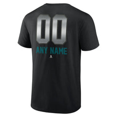 San Jose Sharks Personalized Midnight Mascot Logo T-Shirt -  NHL T-shirts