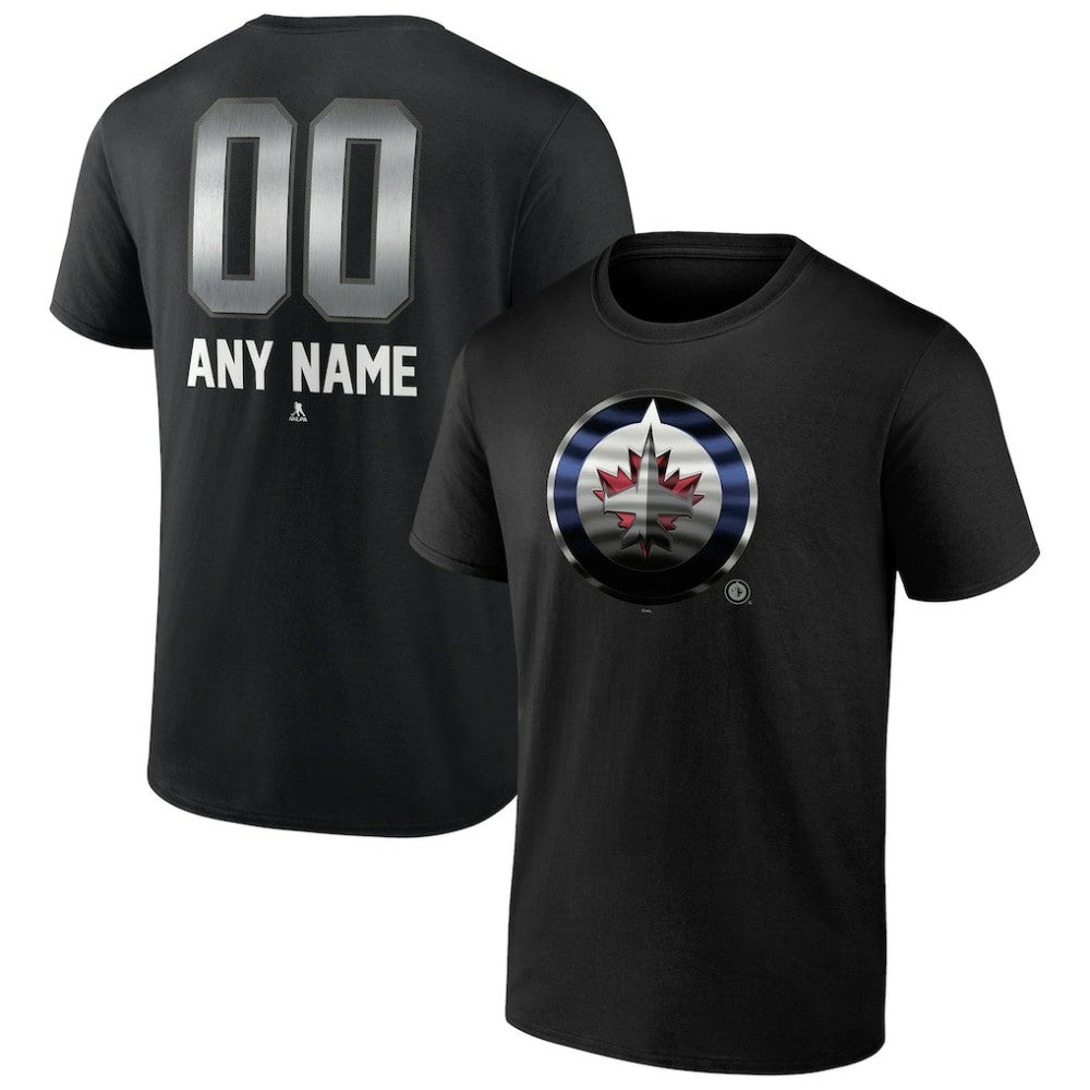 Winnipeg Jets Personalized Midnight Mascot Logo T-Shirt -  NHL T-shirts