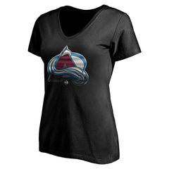 Colorado Avalanche Women's Personalized Midnight Mascot Logo V-Neck T-Shirt -  NHL T-shirts