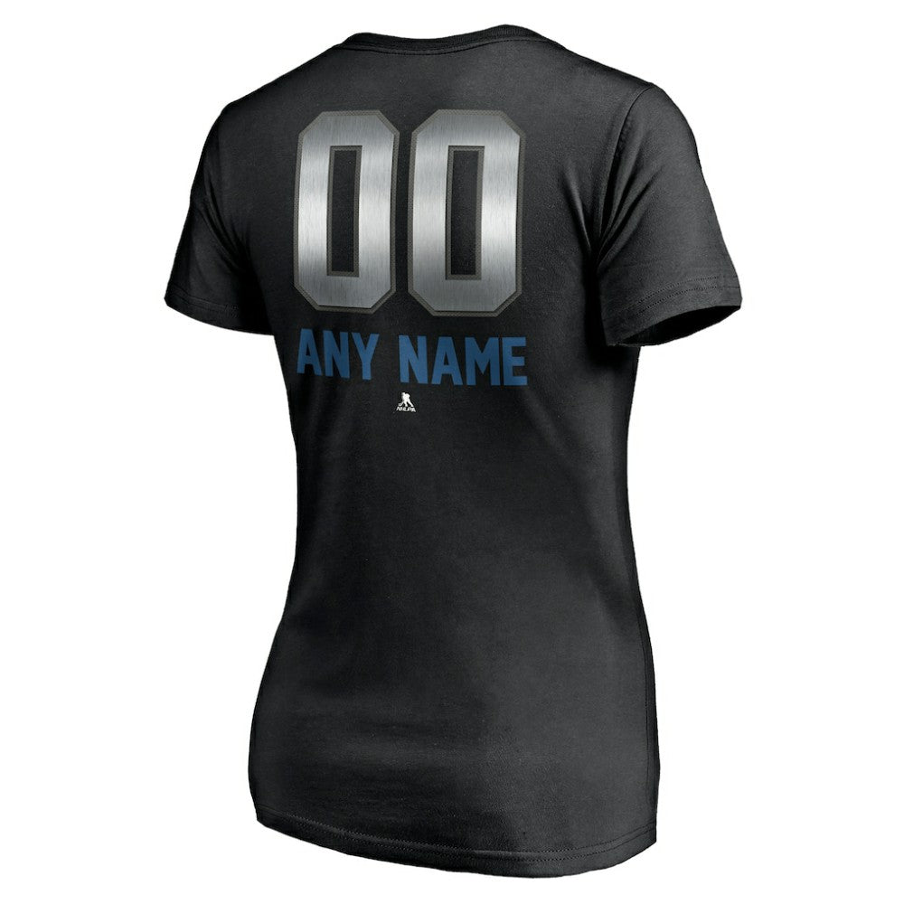 Colorado Avalanche Women's Personalized Midnight Mascot Logo V-Neck T-Shirt -  NHL T-shirts