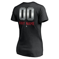 Montreal Canadiens Women's Personalized Midnight Mascot Logo V-Neck T-Shirt -  NHL T-shirts