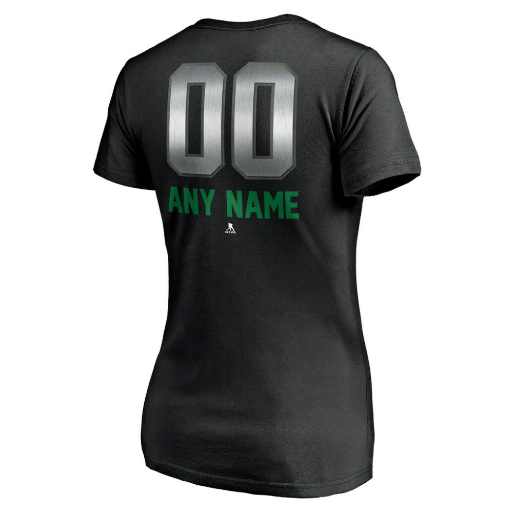 Vancouver Canucks Women's Personalized Midnight Mascot Logo V-Neck T-Shirt -  NHL T-shirts