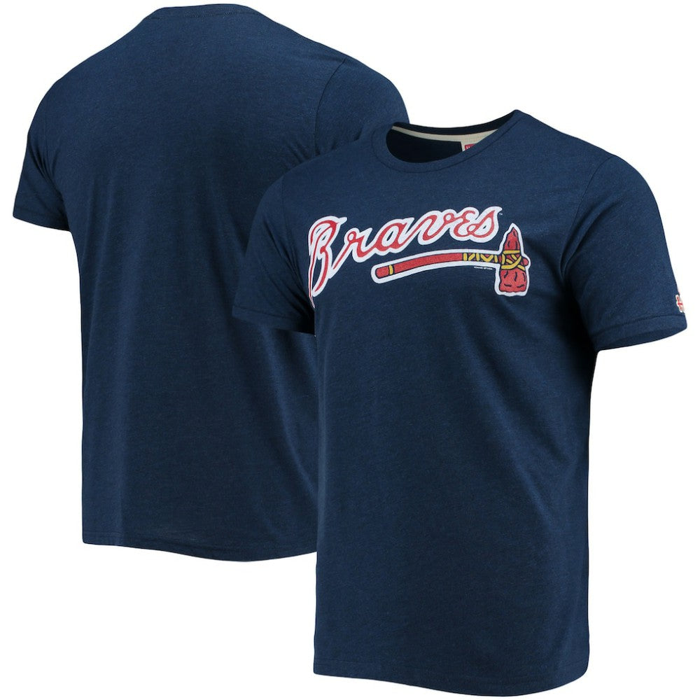 Atlanta Braves Homage Hand-Drawn Logo Tri-Blend T-Shirt - MLB T-shirts