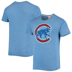 Chicago Cubs Homage Hand-Drawn Logo Tri-Blend T-Shirt - MLB T-shirts