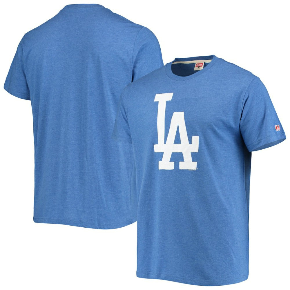 Los Angeles Dodgers Homage Hand-Drawn Logo Tri-Blend T-Shirt - MLB T-shirts