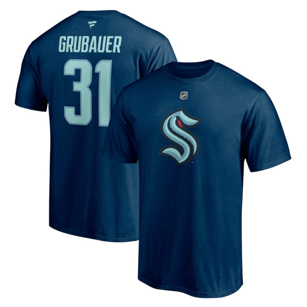 Philipp Grubauer Seattle Kraken Fanatics Authentic Stack Name & Number T-Shirt -  NHL T-shirts