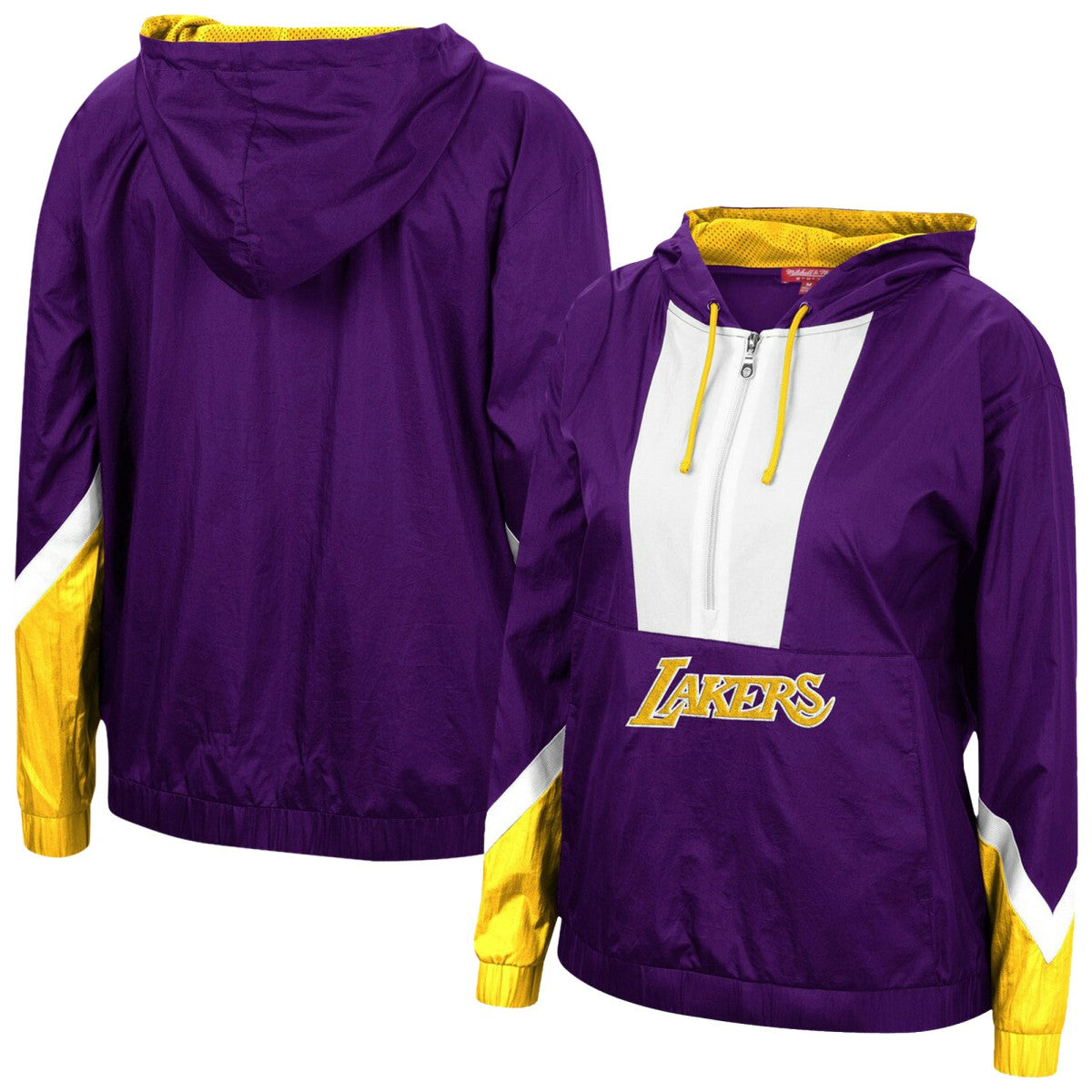 Purple Los Angeles Lakers Women's Half-Zip Windbreaker 2.0 Hoodie | NBA