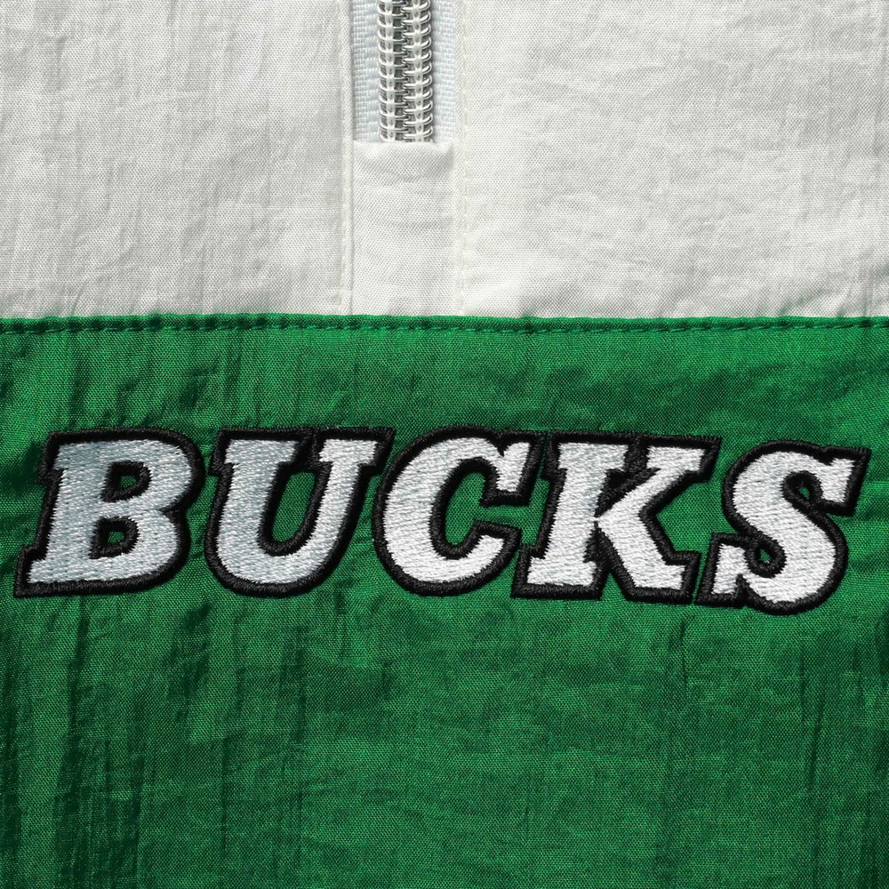 Green Milwaukee Bucks Women's Half-Zip Windbreaker 2.0 Hoodie | NBA