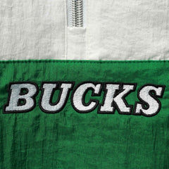 Green Milwaukee Bucks Women's Half-Zip Windbreaker 2.0 Hoodie | NBA