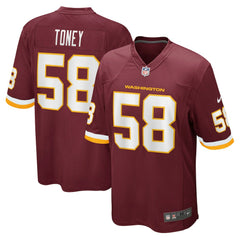 Washington Commanders Shaka Toney Washington Football Team Game Jersey | NFL Hot