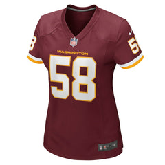 Washington Commanders Shaka Toney Washington Football Team Women's Game Jersey | NFL Online
