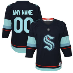 Seattle Kraken Youth Home Replica Custom Jersey -  NHL Jerseys