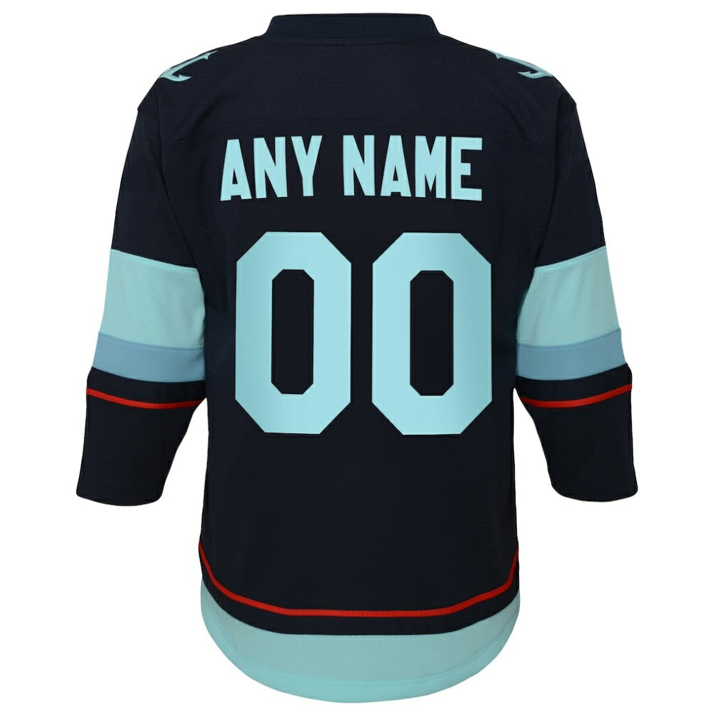 Seattle Kraken Youth Home Replica Custom Jersey -  NHL Jerseys