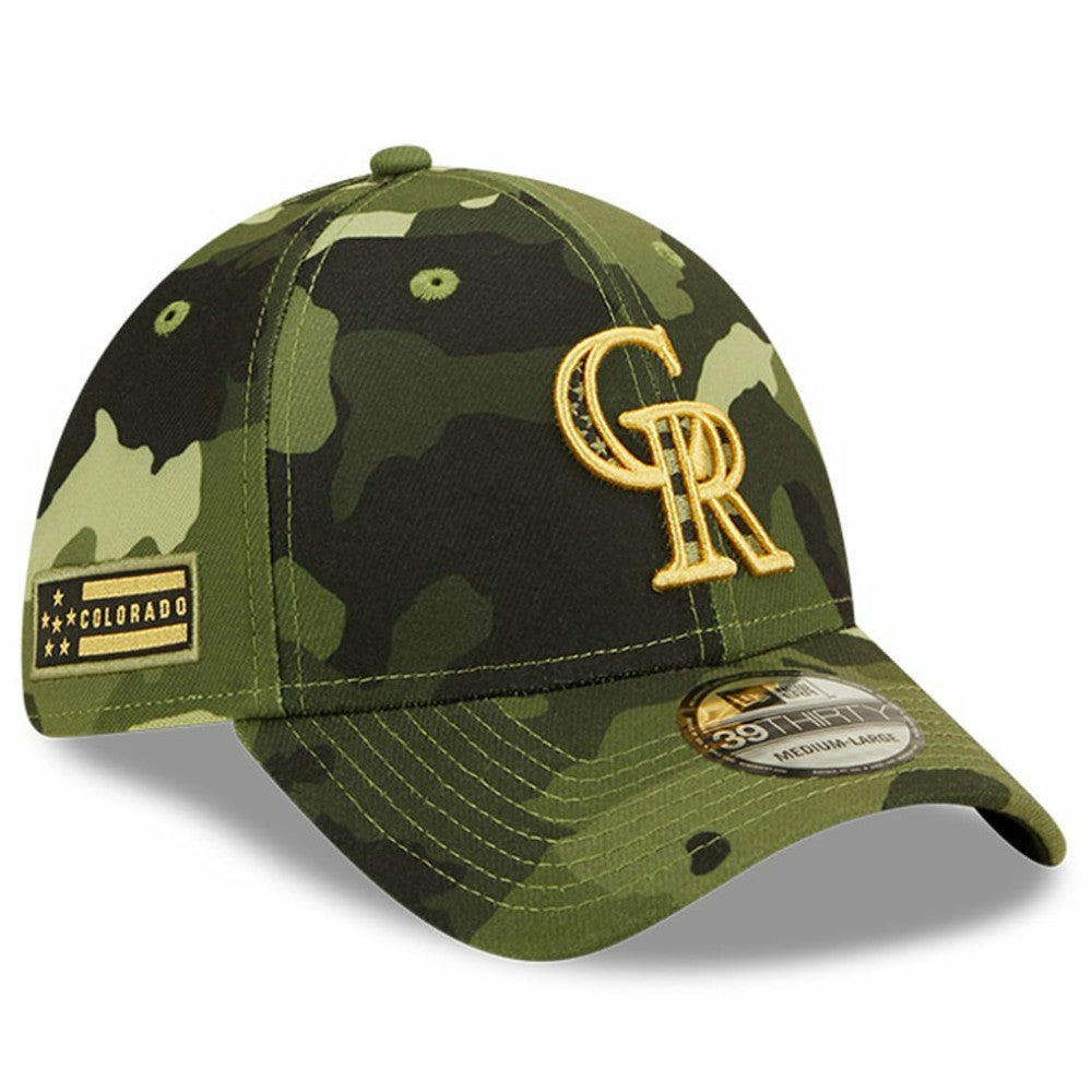 Colorado Rockies New Era 2022 Armed Forces Day 39THIRTY Flex Hat - MLB Hats