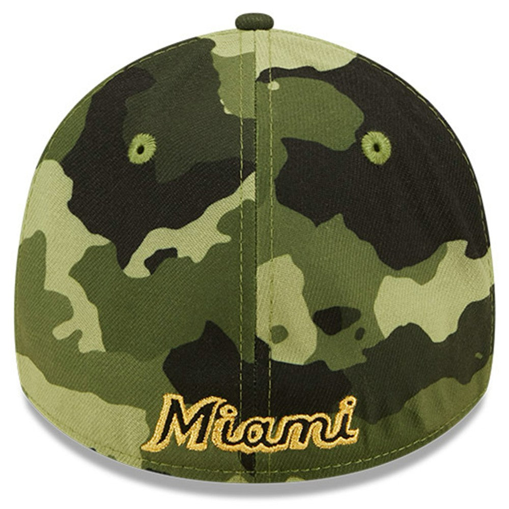 Miami Marlins New Era 2022 Armed Forces Day 39THIRTY Flex Hat - MLB Hats