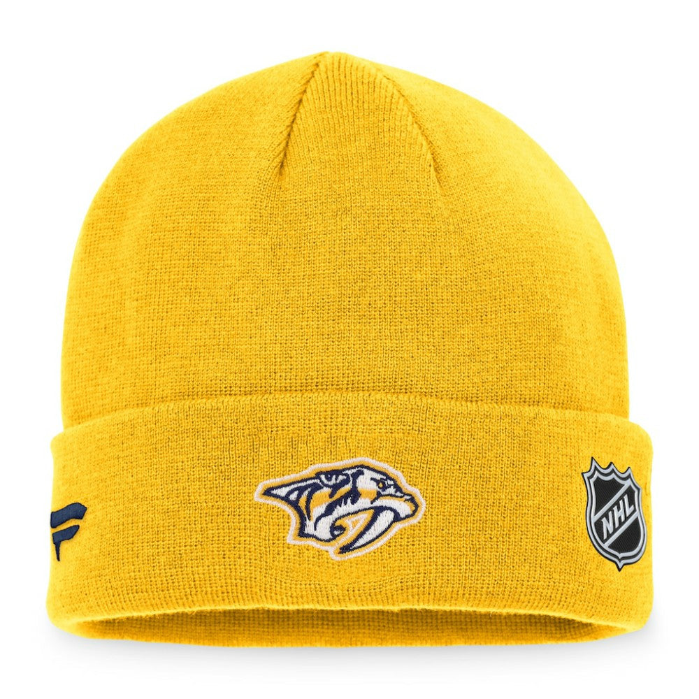 Nashville Predators Fanatics Authentic Pro Rink Cuffed Knit Hat -  NHL Hats